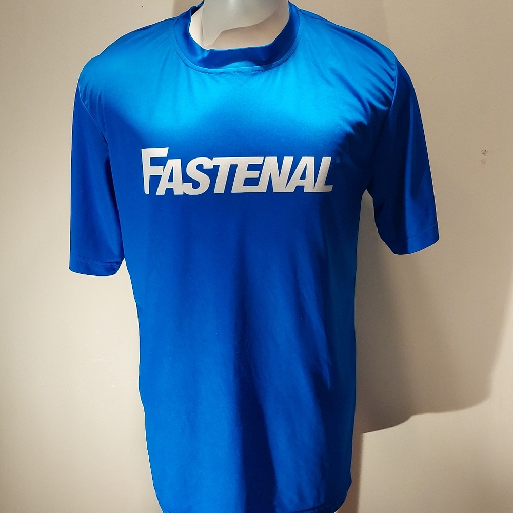 Nascar Fastenal Large T-shirt. Blue #17 + Business Card Holder